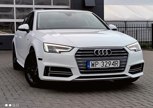 Audi A4 cena 89800 przebieg: 57000, rok produkcji 2018 z Płock małe 704